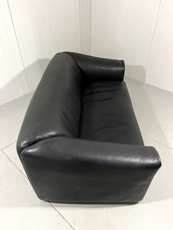 Image 1 of De Sede Ds 47 Dunkelbraunes Zweisitzer-Sofa aus Nackenleder