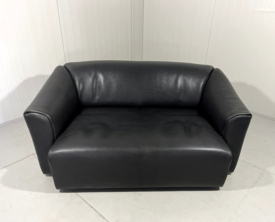 Image 1 of De Sede Ds 47 Dunkelbraunes Zweisitzer-Sofa aus Nackenleder