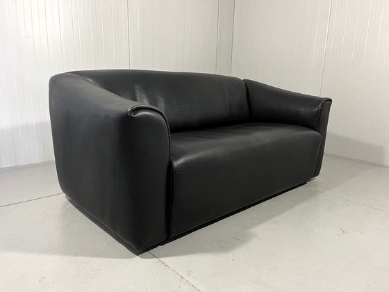 Image 1 of De Sede Ds 47 Dunkelbraunes Zweisitzer-Sofa aus Nackenleder