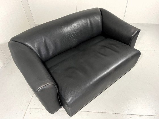 Image 1 of De Sede Ds 47 Dunkelbraunes Zweisitzer-Sofa aus Nackenleder