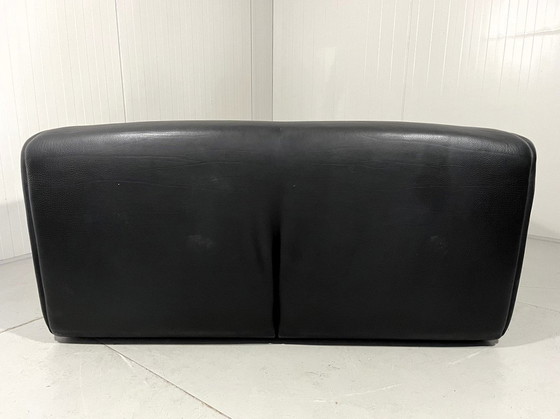 Image 1 of De Sede Ds 47 Dunkelbraunes Zweisitzer-Sofa aus Nackenleder