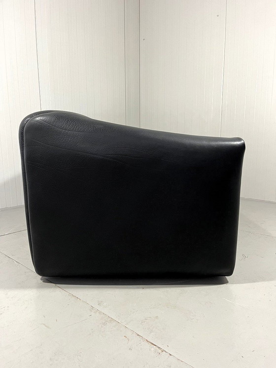 Image 1 of De Sede Ds 47 Dunkelbraunes Zweisitzer-Sofa aus Nackenleder