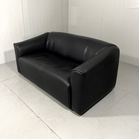 Image 1 of De Sede Ds 47 Dunkelbraunes Zweisitzer-Sofa aus Nackenleder