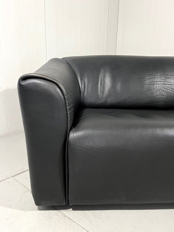 Image 1 of De Sede Ds 47 Dunkelbraunes Zweisitzer-Sofa aus Nackenleder