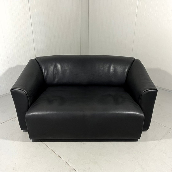 Image 1 of De Sede Ds 47 Dunkelbraunes Zweisitzer-Sofa aus Nackenleder