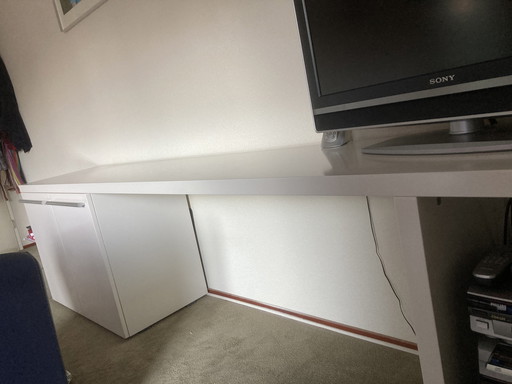 Cappellini Schreibtisch/Arbeitsplatte mit Schrank