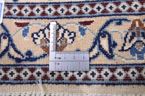 Image 1 of Original Handgeknüpfter Perserteppich Nain 9 La Fein Mit Seide 245 X 195 Cm Top Zustand 