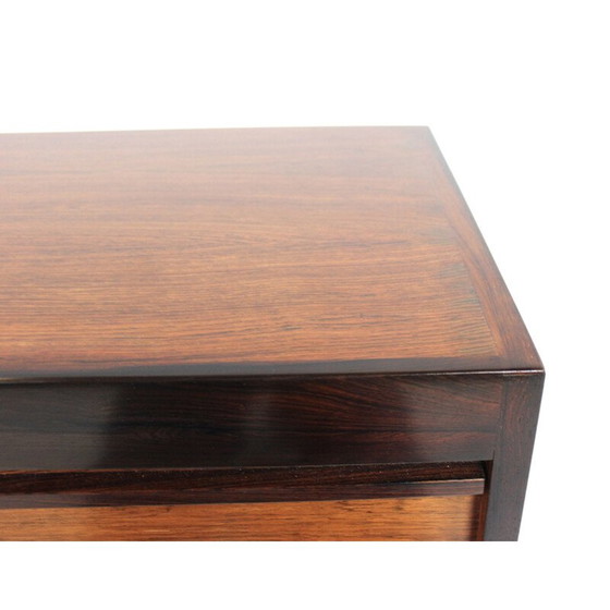 Image 1 of Vintage Schrank mit hochziehbarer Tür in Palisanderholz dänisch 1960s