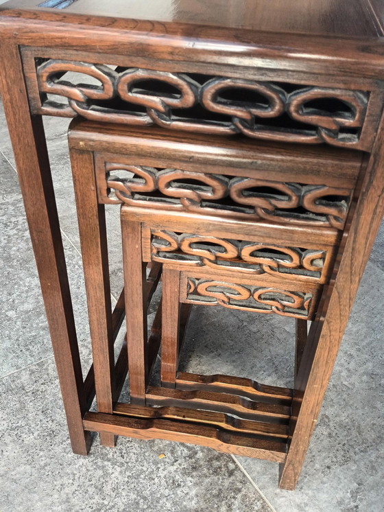 Image 1 of Nest Handmade Chinese Side Tables 1920'S