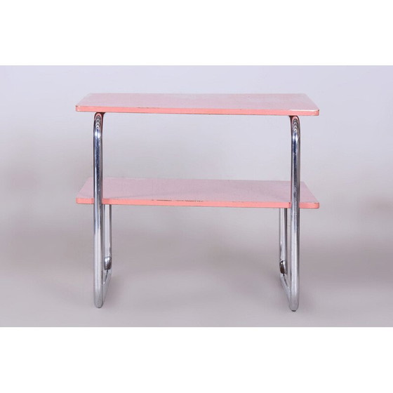 Image 1 of Vintage Bauhaus Chrom Couchtisch für Mücke Melder, Tschechoslowakei 1930