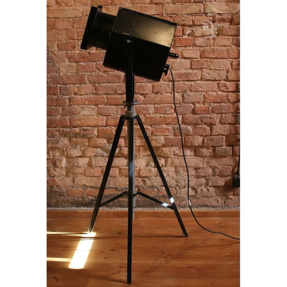 Image 1 of Kino- und Theaterprojektor aus schwarzem Stahl von Veb Narva Rosa, 1989