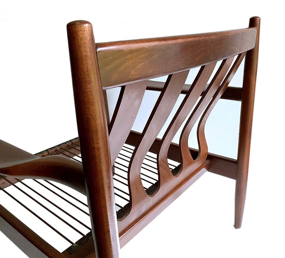 Image 1 of 2x dänische Modern - Stühle, Teakholz und Leder