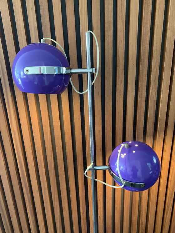 Image 1 of Vintage Stehlampe - Lila