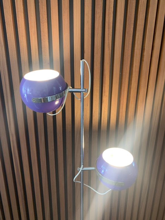 Image 1 of Vintage Stehlampe - Lila