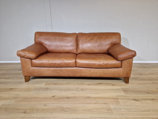 Machalke - Vintage - 2,5-Sitzer Sofa - Leder - Braun - Design
