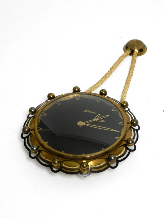 Original Mid Century mechanische Atlanta Wanduhr mit 10 Tage Uhrwerk und Gongschlag, im maritimen Design (photo 18 of 18)