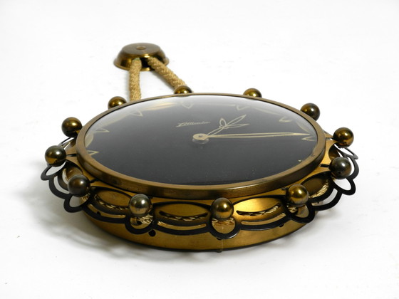 Original Mid Century mechanische Atlanta Wanduhr mit 10 Tage Uhrwerk und Gongschlag, im maritimen Design (photo 4 of 18)
