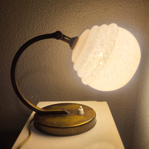 Art Deco Und Glas Stehlampe Aus Clichy