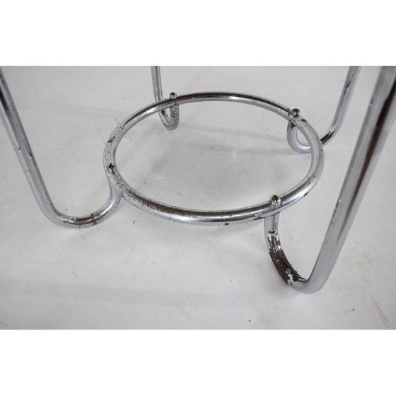 Image 1 of Funktionalistischer Couchtisch aus Nussbaumholz, Tschechoslowakei 1930