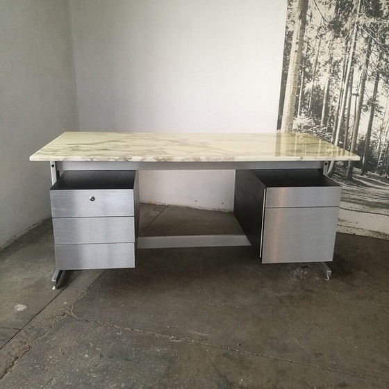 Image 1 of Schreibtisch Etienne Fermigier Marmorplatten