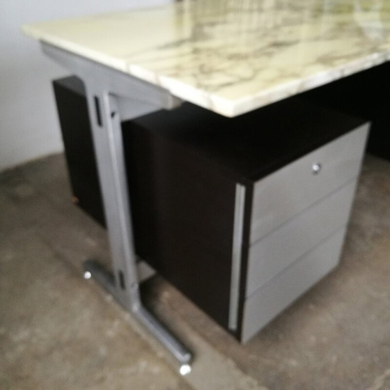 Image 1 of Schreibtisch Etienne Fermigier Marmorplatten