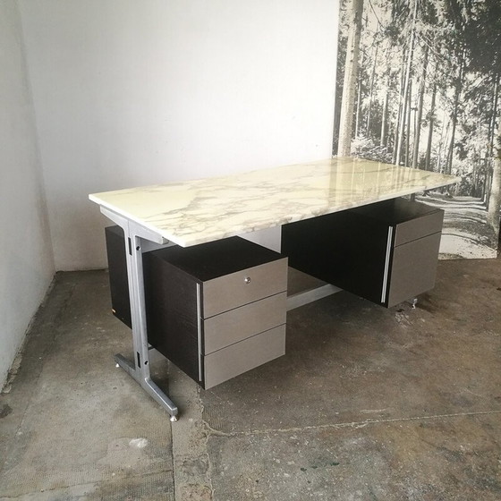 Image 1 of Schreibtisch Etienne Fermigier Marmorplatten