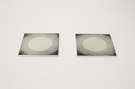 Image 1 of Satz von 2 postmodernen Spiegeln von Deknudt, 1980S Belgien.