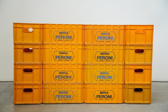 Image 1 of Vintage 1970er Birra Peroni Plastikkiste - Italienisches Bier Sammlerstück