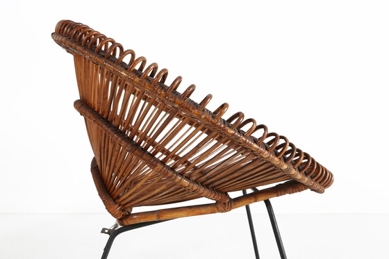 Image 1 of 2 Rattan Lounge Sessel von Janine Abraham & Dirk Jan Rol, 1960er Jahre