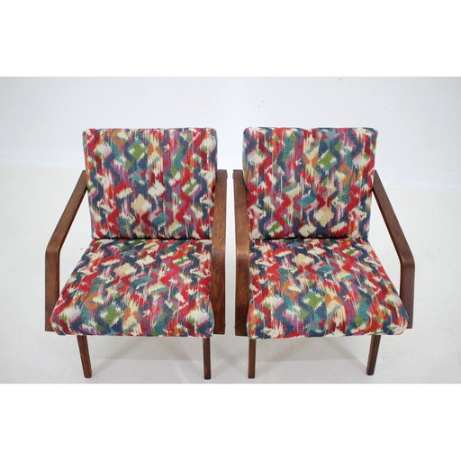 Paar Vintage-Sessel, Tschechoslowakei 1960