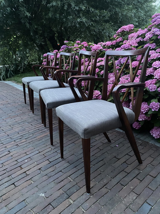 Image 1 of 4x AA Patinierte Stühle