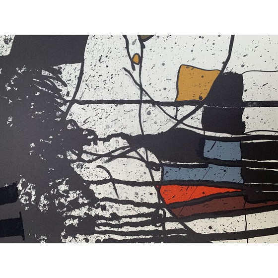 Image 1 of Vintage-Lithographie "RRER" von Josep Guinovart, 1976