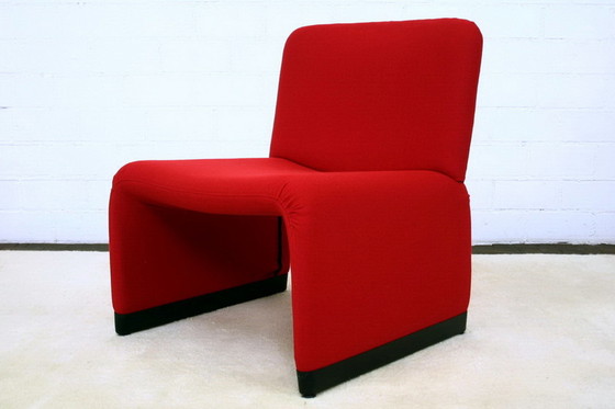 Image 1 of 1 of 3 Italian Mid Century Lounge Chair / Sessel, new cover