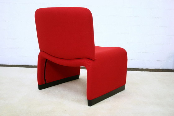 Image 1 of 1 of 3 Italian Mid Century Lounge Chair / Sessel, new cover
