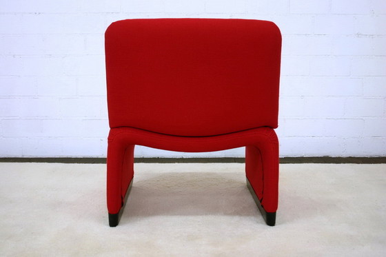 Image 1 of 1 of 3 Italian Mid Century Lounge Chair / Sessel, new cover