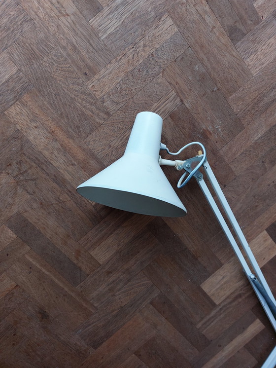 Image 1 of Weiße Architektenlampe im Vintage-Stil