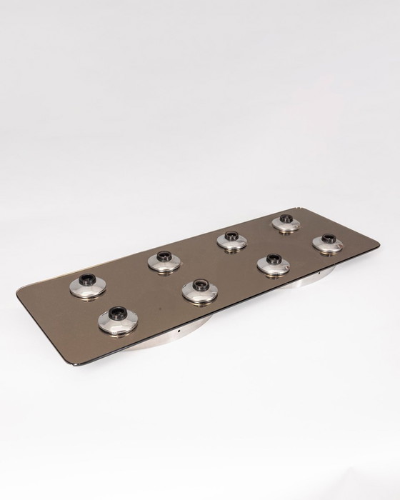 Image 1 of Vintage 1960S Glas-Deckenleuchte mit 8 Lichtern italienisches Design