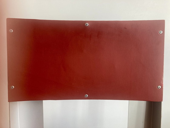 Image 1 of 2x Design Phe Esszimmerstühle Aluminium Schwedisch Rot