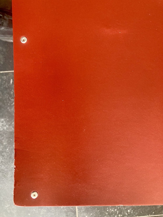 Image 1 of 2x Design Phe Esszimmerstühle Aluminium Schwedisch Rot