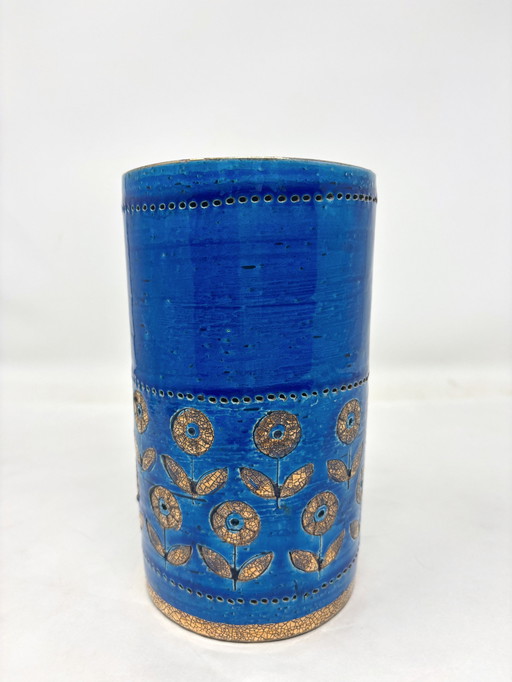 Keramikvase Blau Bitossi