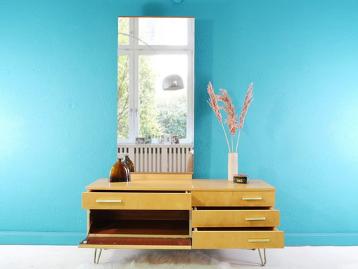 Vintage Frisier- Und Schminktisch / Spiegelkommode, 60Er Jahre, Germany