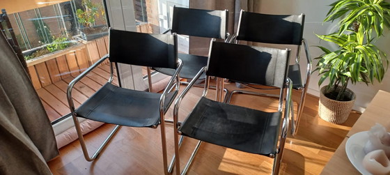 Image 1 of 4x Rohrgestellstühle Typ Mart Stam s33
