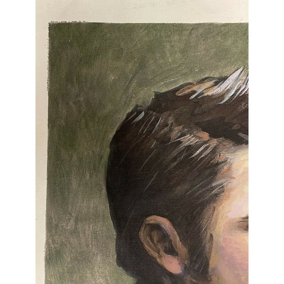 Image 1 of Vintage Öl auf Leinwand "Porträt Profil Mann" von Pierre Markovic, 2015