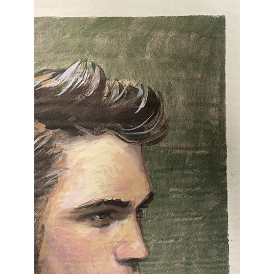 Image 1 of Vintage Öl auf Leinwand "Porträt Profil Mann" von Pierre Markovic, 2015