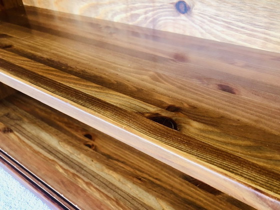 Image 1 of Vintage Wandregal mit Plexiglas-Schiebetüren 1970'S