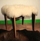 Elegante Woolly-Bank/-Beistelltisch