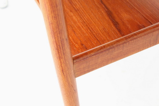 Image 1 of Poul Hundevad Mid Century teak serving trolley / Servierwagen with removable tray, Denmark 1960s