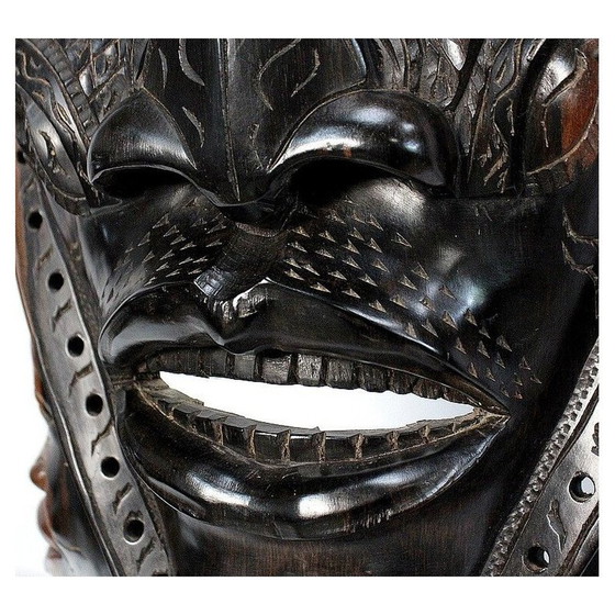 Image 1 of Vintage-Maske aus Ebenholz und Holz, Zentralafrikanische Republik