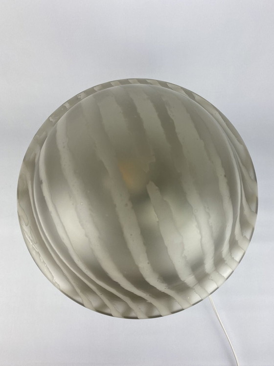 Image 1 of Große Räucherglas Peill und Putzler Pilz Tischlampe Xl 1970