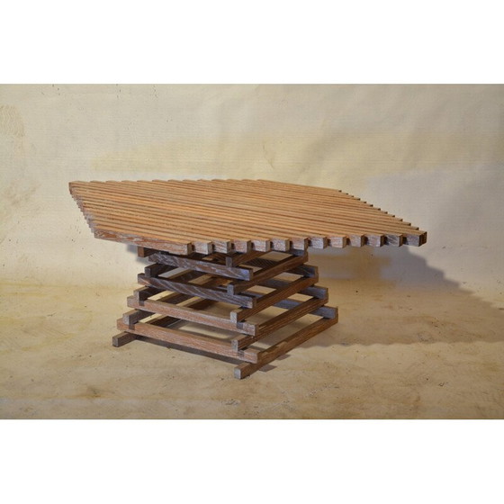 Image 1 of Vintage Couchtisch aus Eichenholz, 1980